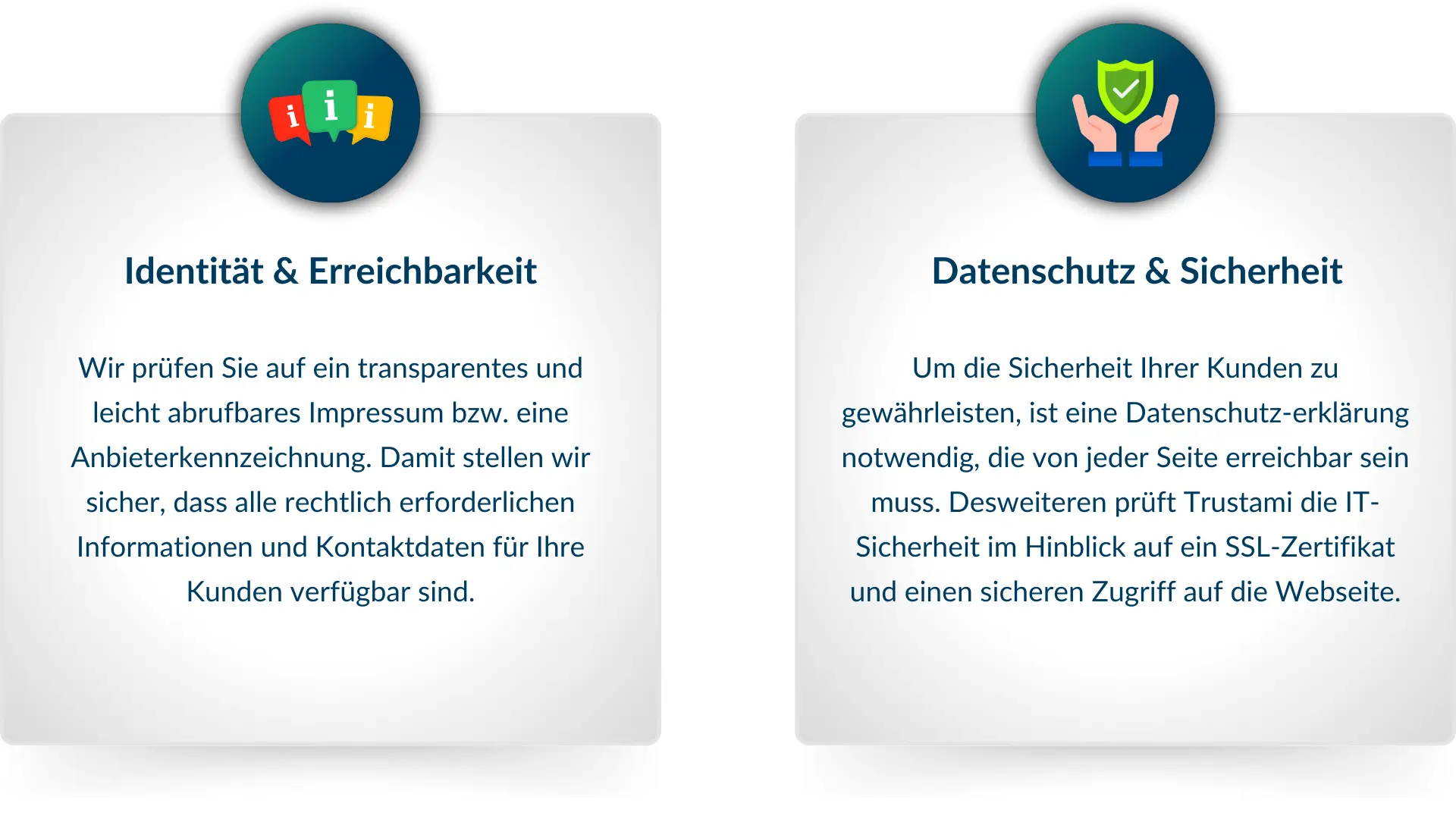 Trustami Zertifikat Datenschutz und Sicherheit