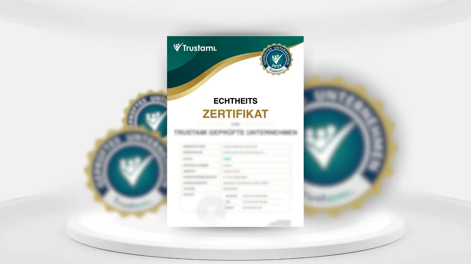 Titelbild Trustami Zertifikat