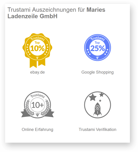 Auszeichnungen auf dem neuen Trustami Profil