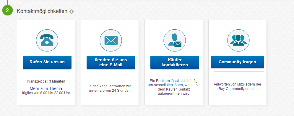 Ebay Kundenservice kostenlos anrufen oder auf anderen Wegen kontaktieren