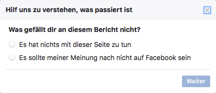 Bewertung auf Facebook löschen - Schritt 2