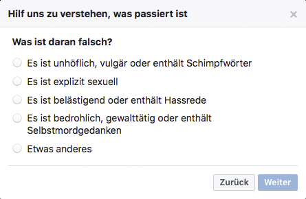 Schlechte Bewertung auf Facebook löschen - Schritt 3