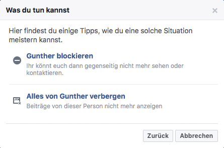 Schlechte Bewertung auf Facebook löschen - Schritt 4