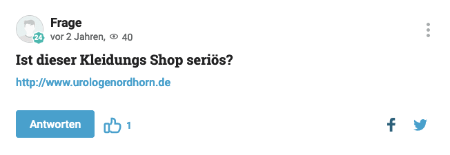 fakeshop frage