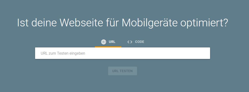 Mobile First Google test Tool