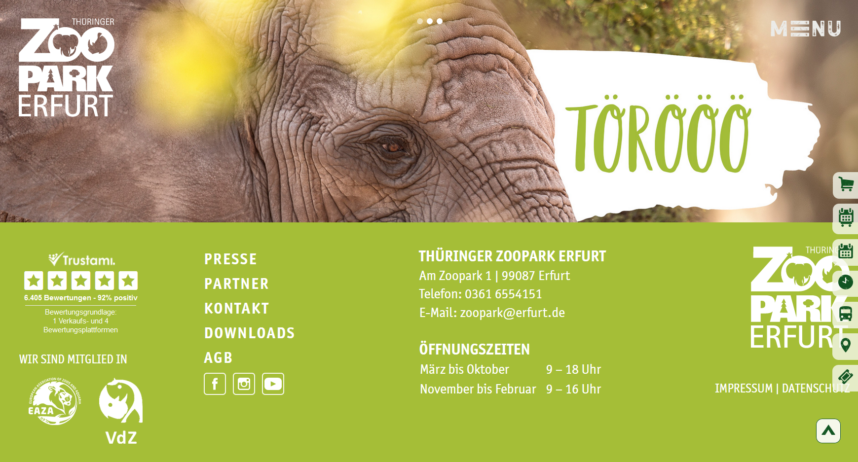 Trustamiparter: Der Zoopark Erfurt